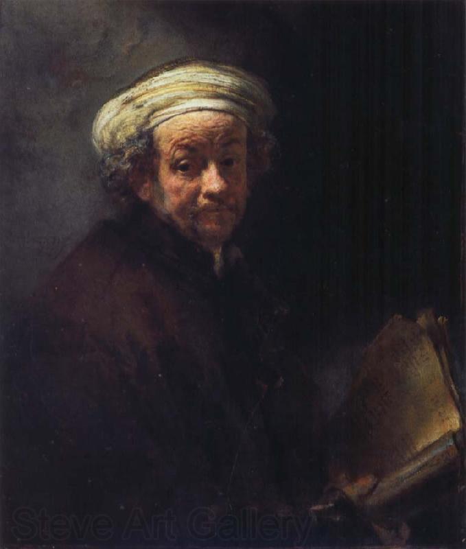 REMBRANDT Harmenszoon van Rijn Self-Portrait as St.Paul France oil painting art